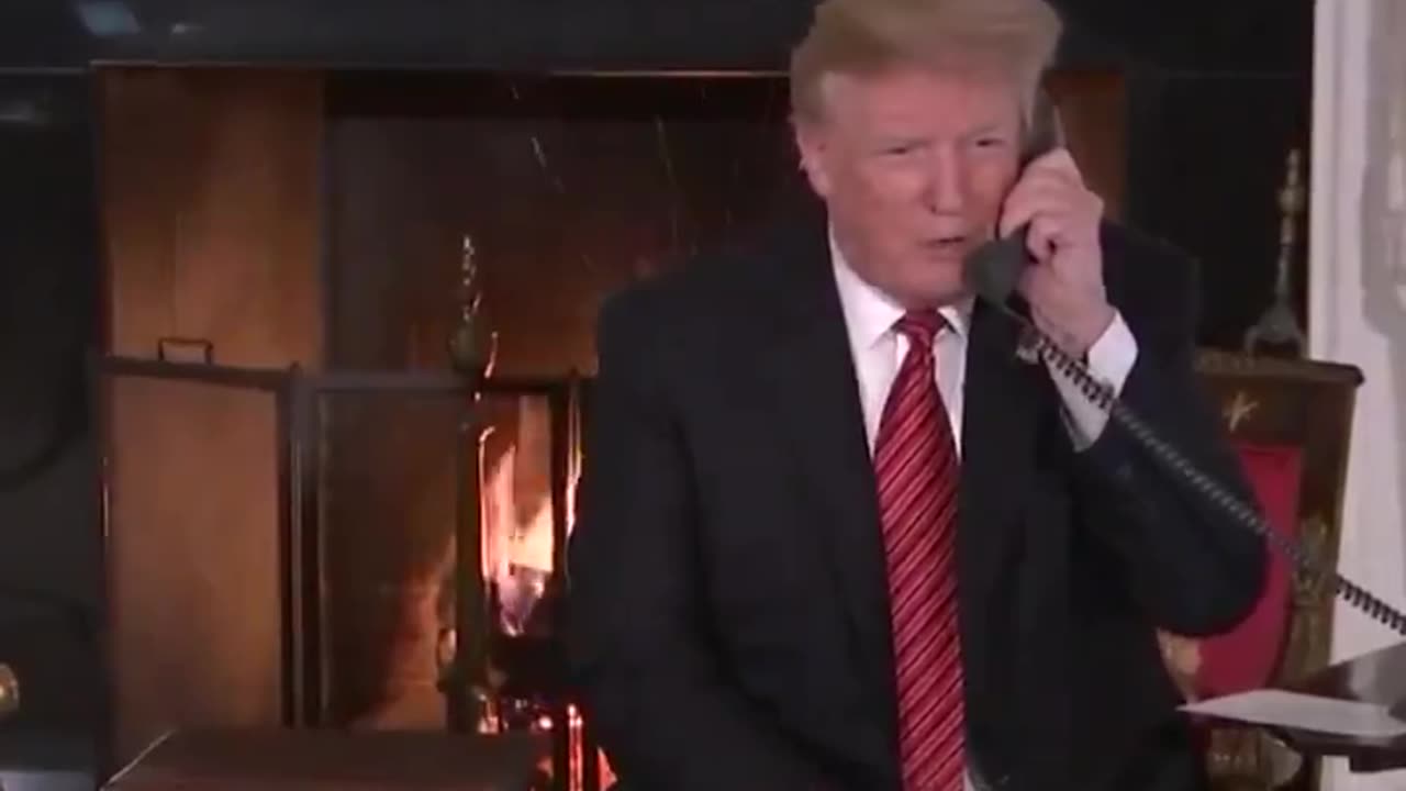 Trump talking to a 7-year old on Christmas Eve: "Are you still a believer in Santa?