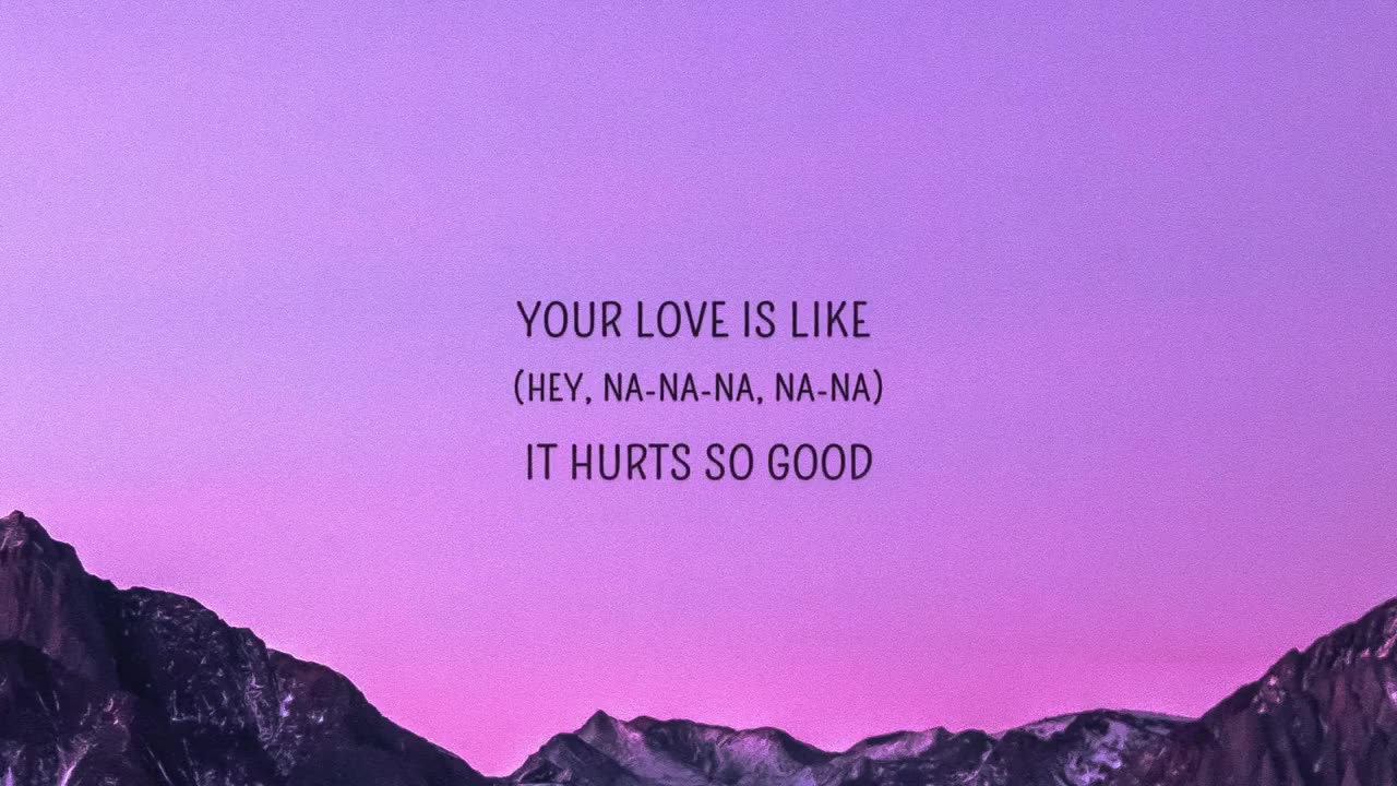 Hurts so good lyrics....