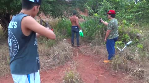 ROLETA INSANA COM BB GUN - AIRSOFT