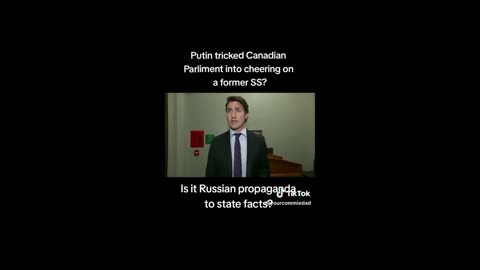 Canada's Parliament Giving Standing Ovation To Veteran Who Fought Russia in WW2!