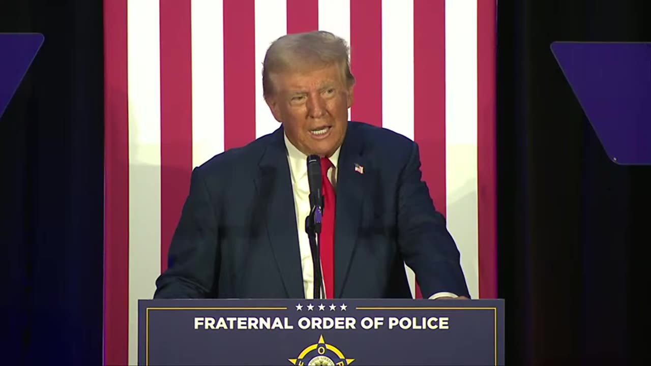 BREAKING NEWS: President Trump addresses the Fraternal Order of Police on heels of endorsment