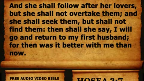 Bible Book 28. Hosea Complete 1-14, King James Version (KJV) Read Along Bible