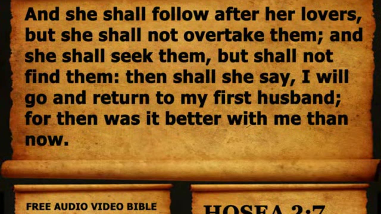 Bible Book 28. Hosea Complete 1-14, King James Version (KJV) Read Along Bible