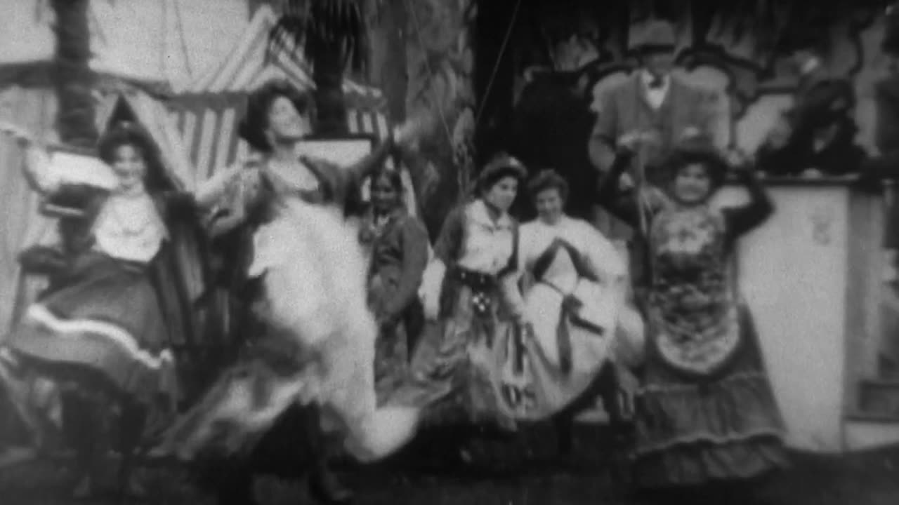 Spanish Dancers At The Pan-American Exposition (1901 Original Black & White Film)