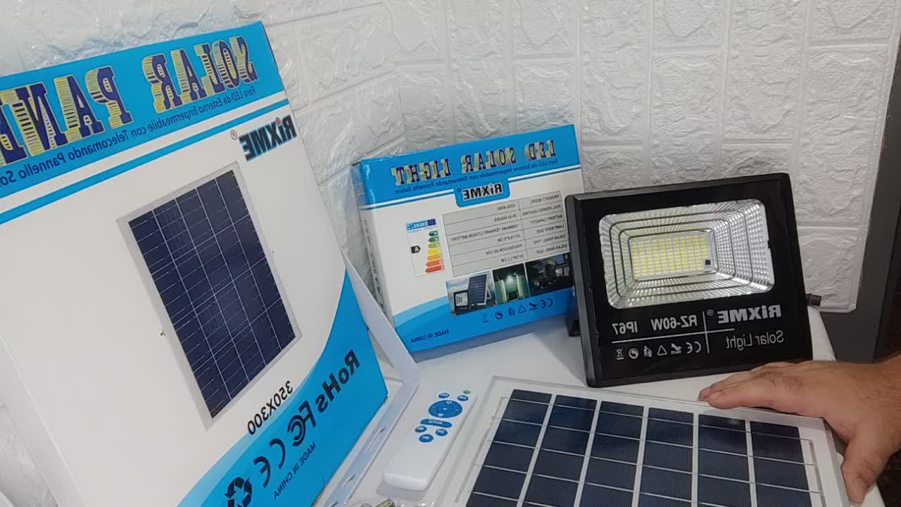 😍Ηλιακός Προβολέας RIXME Ισχύος 60W RZSL-8300☀️