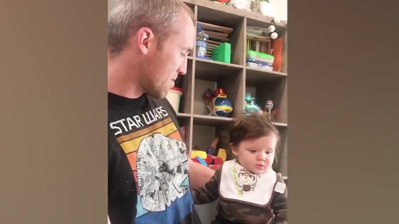 When your husband is in incharge of your baby 😂😂 see what will hapened