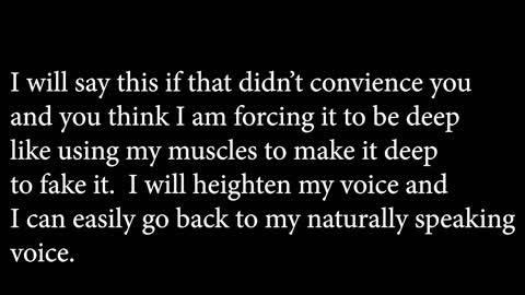 Renegade X - Proof That My Voice is Naturally Deep