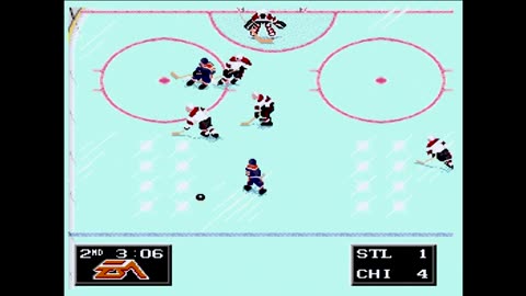 NHL94 (Sega Genesis) St. Louis vs Chicago Part2