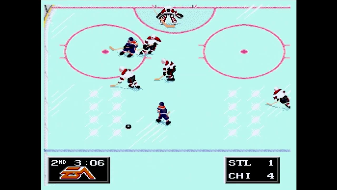 NHL94 (Sega Genesis) St. Louis vs Chicago Part2