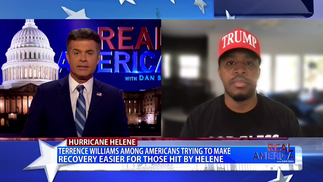 REAL AMERICA -- Dan Ball W/ Terrence Williams, Americans Helping Americans In Need, 10/8/24