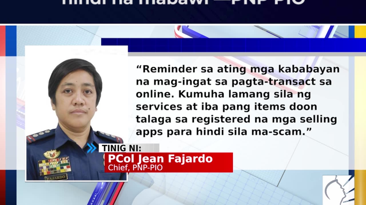 Perang natangay dahil sa Taylor Swift ticket scam, posibleng hindi na mabawi —PNP PIO