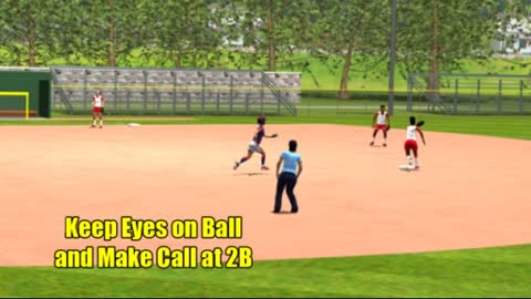 2 Umpire - Runner on 1B - Ground Ball To Infield