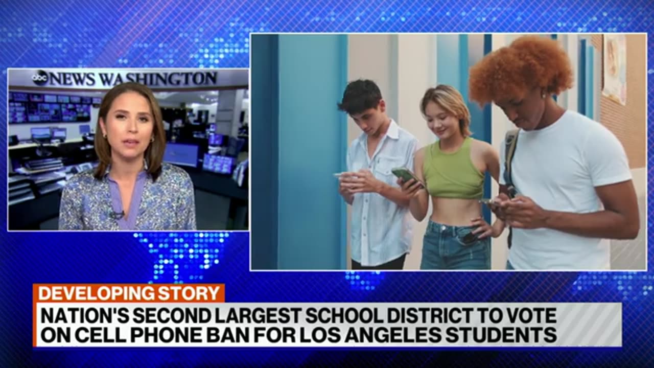 Los Angeles school district to vote on cell phone ban in school ABC News