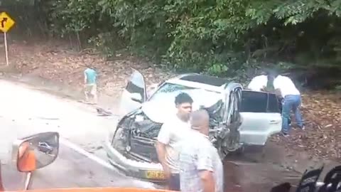 Accidente en la Troncal del Magdalena Medio