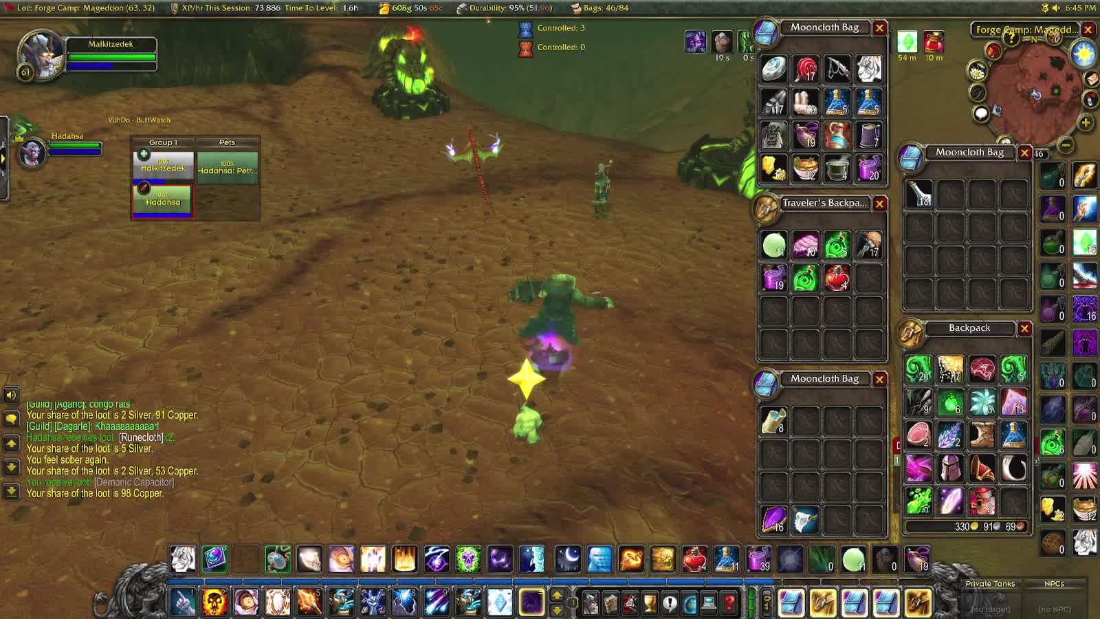 WoW Burning Crusade Shadow and Hunter (wife) back again