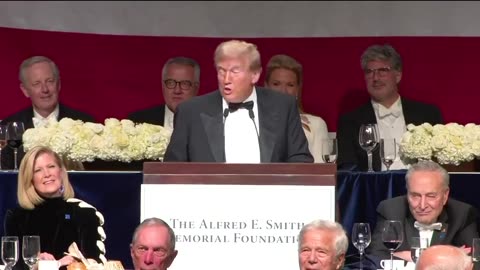 Entire Trump Speech (Roast) from Al Smith Dinner (Oct 2024)