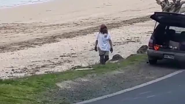 Skater Slams into Subaru