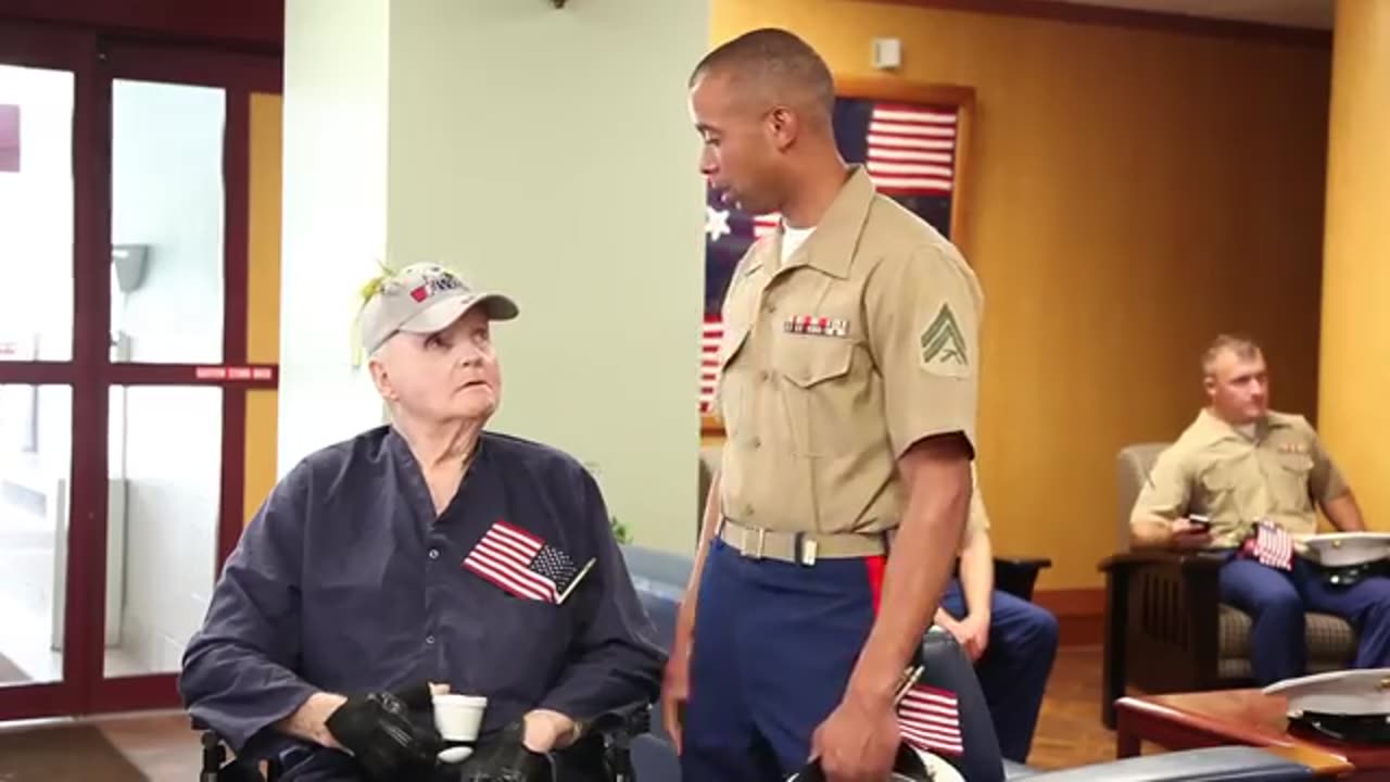 Marines visit St Louis veterans