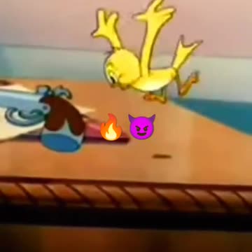 Duck doing fun but falling again and again