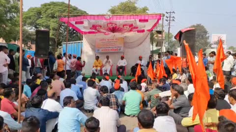 राष्ट्रीय सुरक्षा मंच धरणगाव हमास ला समर्थन करणाऱ्या विरोध आंदोलन