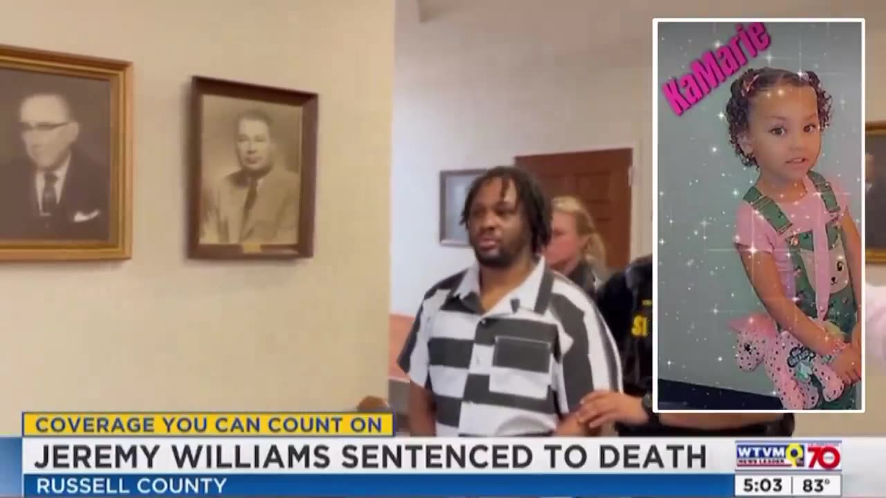 Jeremy Williams sentenced to death for paying a mother $2,500 to r*pe her 5-year-old daughter