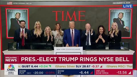 Trump Becomes The First President Since Reagan To Ring The Bell At The NYSE