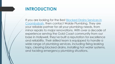 Best Blocked Drains Services in Coombabah