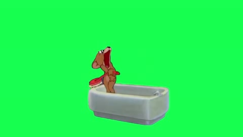 Jerry Bathroom Scream - Green Screen