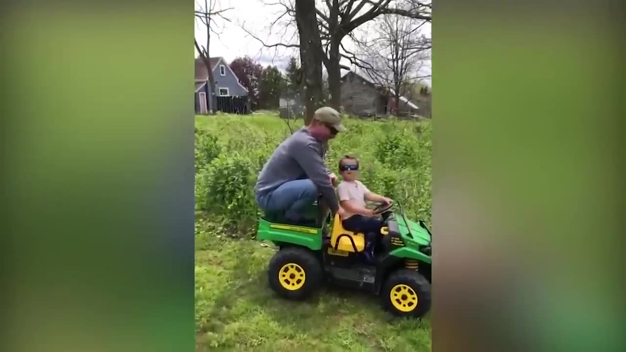 Funniest video of baby at home with Dad