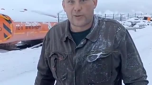 Winter in Russia is a little different
