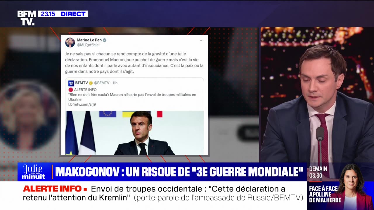 Alexander Makogonov, porte-parole de l'ambassade de Russie en France III guerre mondiale