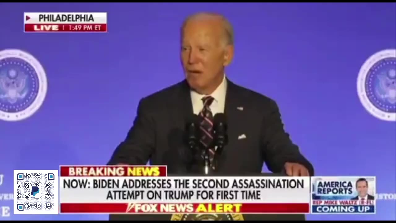 Biden Wants No Political Violence Now