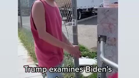 Trump examines the border (since Biden won't)