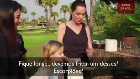 Angelina Jolie Eats Ze Bugs! Klaus Schwab Is Very Pleased