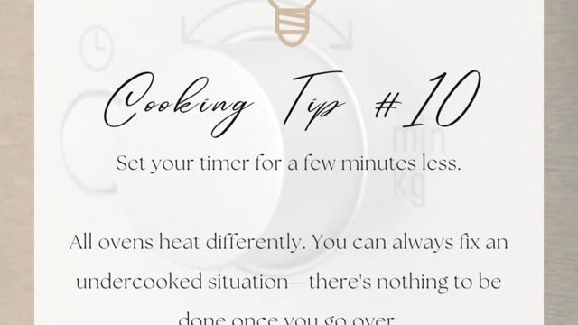 Cooking Tip