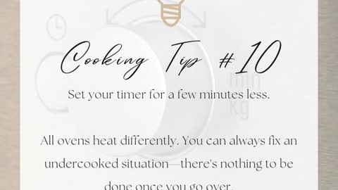 Cooking Tip