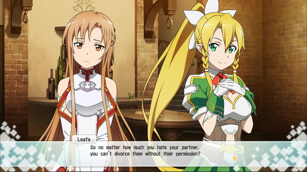 ZDC SAO RE HF ソードアート・オンライン －ホロウ・フラグメント－ PC Part 59 Divorce Event with All Choices and no change with or without Philia