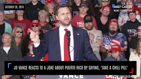 JD Vance Reacts To A Joke About Puerto Rico By Saying, 'Take A Chill Pill'