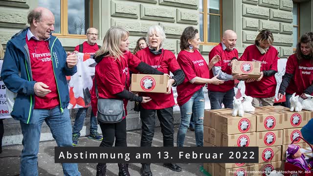 Tierversuchsverbot – CH Initiative – VOLKSABSTIMMUNG 13.2.2022