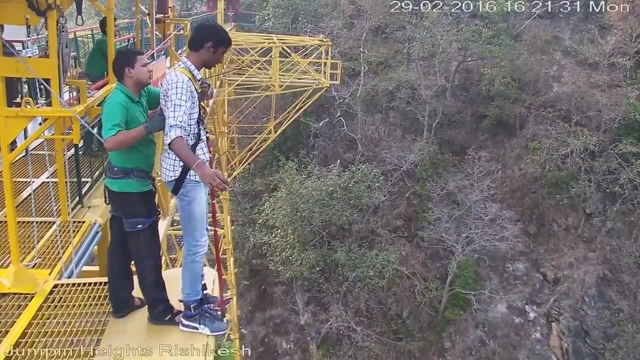 The funny bungee jump