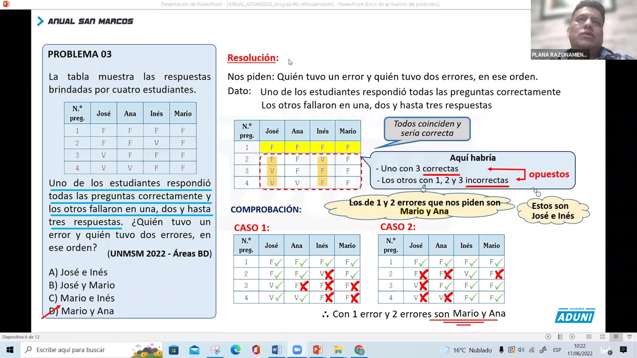 ANUAL ADUNI 2023 | REFORZAMIENTO 04 | RM PRÁCTICA