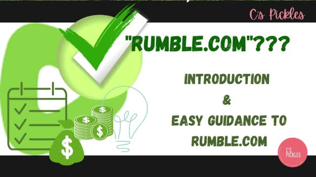 Short Guide Video to Introduction & Easy Guidance to "Rumble.com"
