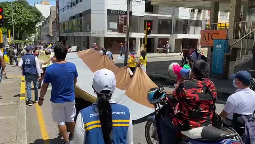 gran marcha de las personas discapacitadas en Bucaramanga