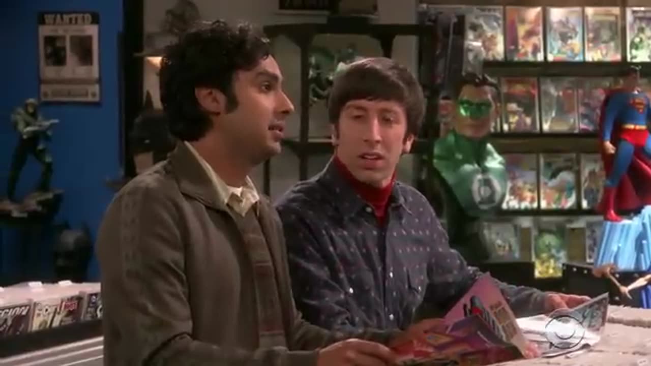 Stuart flirts with Denise - The Big Bang Theory