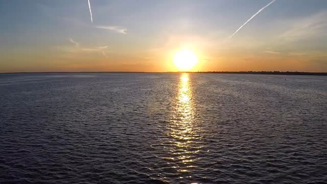 Sunset and boat