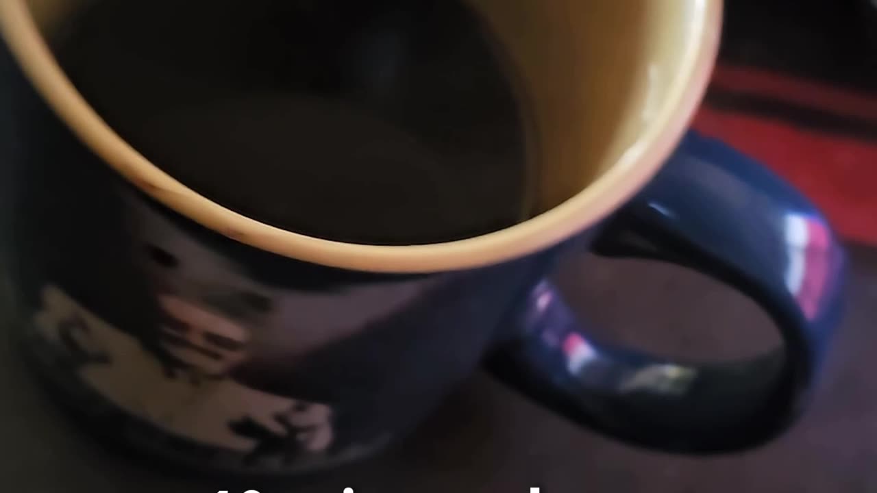 Making coffee again./Practice editing videos with Adobe.