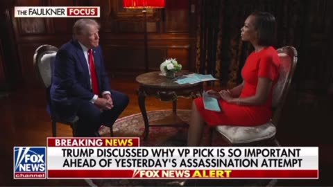 Clip of Harris Faulkner interview of President Donald Trump before the rally