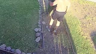 Man Takes Head First Dive Into Trash Can