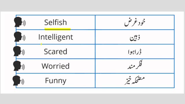 500 Basic Vocabulary Words in Urdu