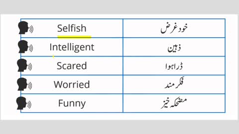 500 Basic Vocabulary Words in Urdu